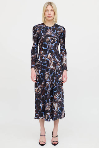 Silk LaundrySilk Patterned Dress