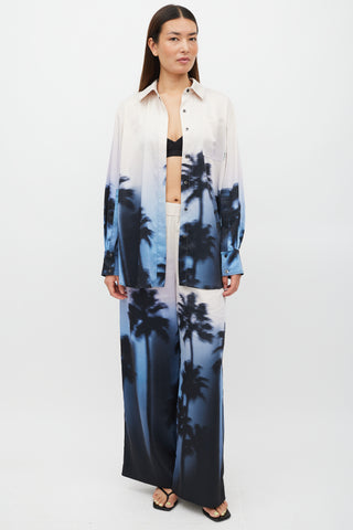 Simkhai Beige & Multicolour Graident Co-Ord Set