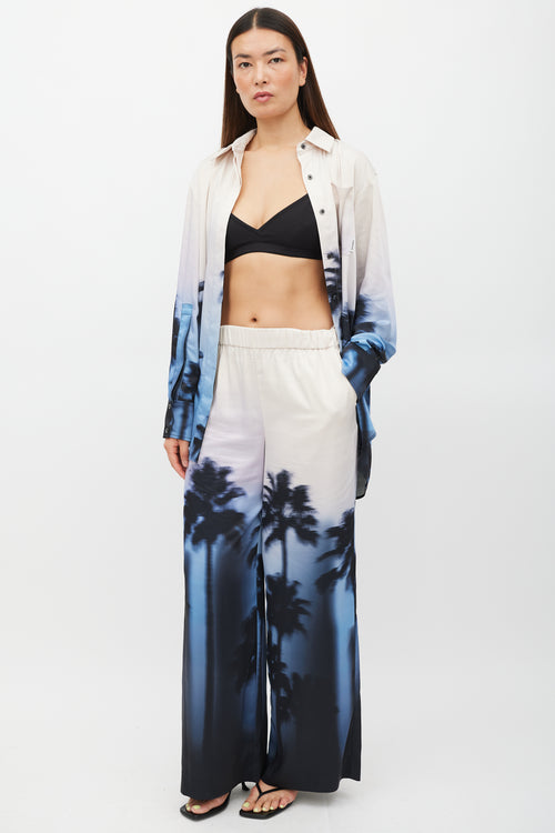 Simkhai Beige & Multicolour Graident Co-Ord Set