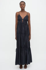 Simkhai Drawstring Tiered Maxi Dress