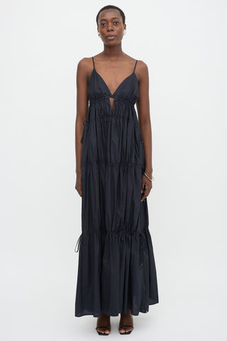 Simkhai Drawstring Tiered Maxi Dress