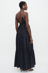 Simkhai Drawstring Tiered Maxi Dress