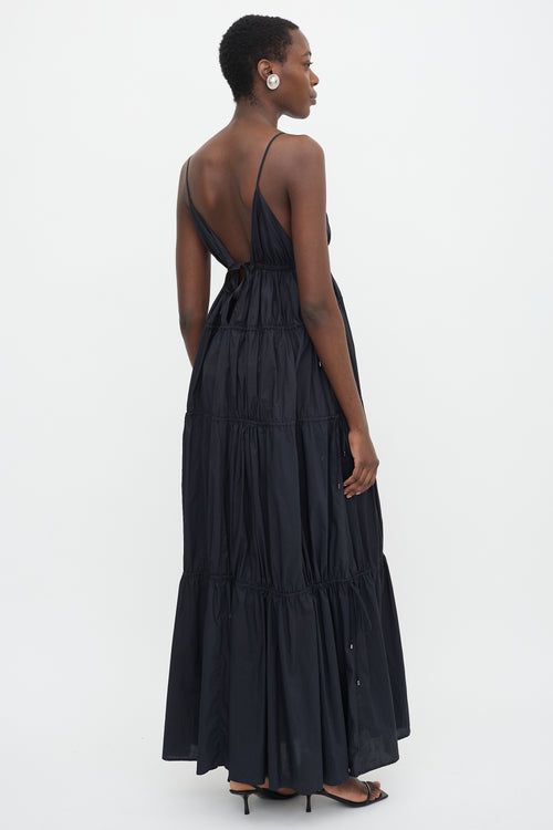 Simkhai Drawstring Tiered Maxi Dress