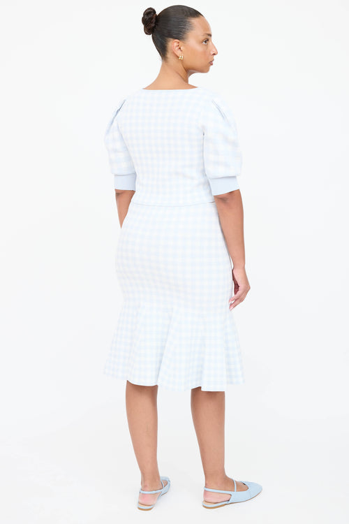 Simkhai Plaid Drawstring Co-Ord Set