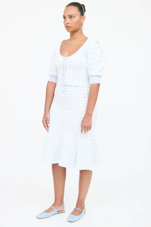 Simkhai Plaid Drawstring Co-Ord Set