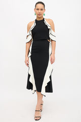 Simkhai Cold Shoulder Ruffle Dress