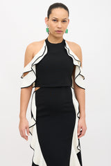 Simkhai Cold Shoulder Ruffle Dress