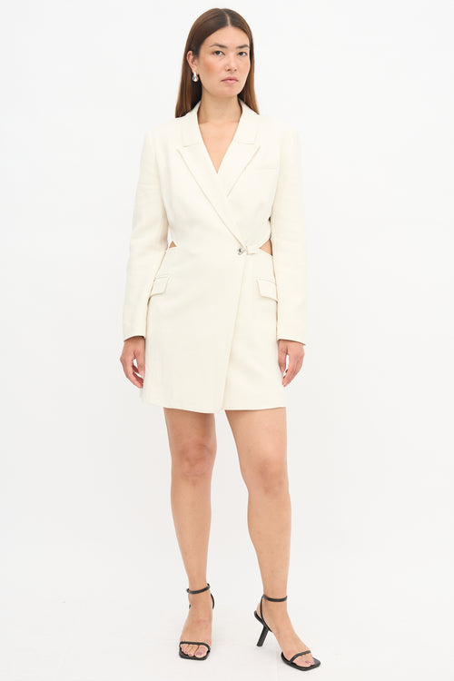 Simkhai Crepe Cutout Blazer Dress
