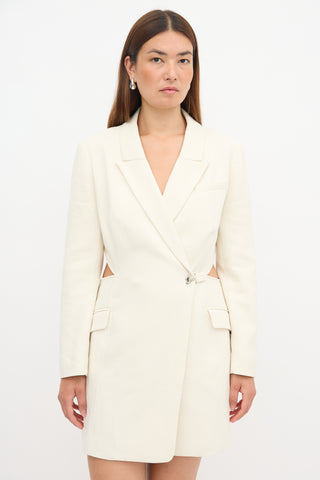Simkhai Crepe Cutout Blazer Dress