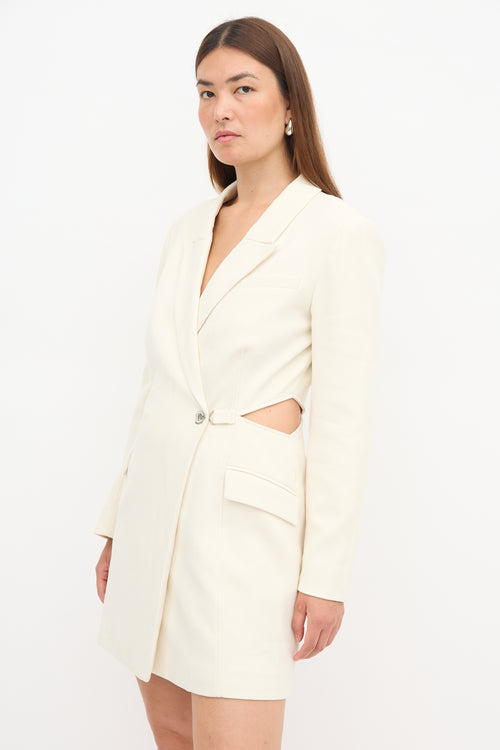 Simkhai Crepe Cutout Blazer Dress