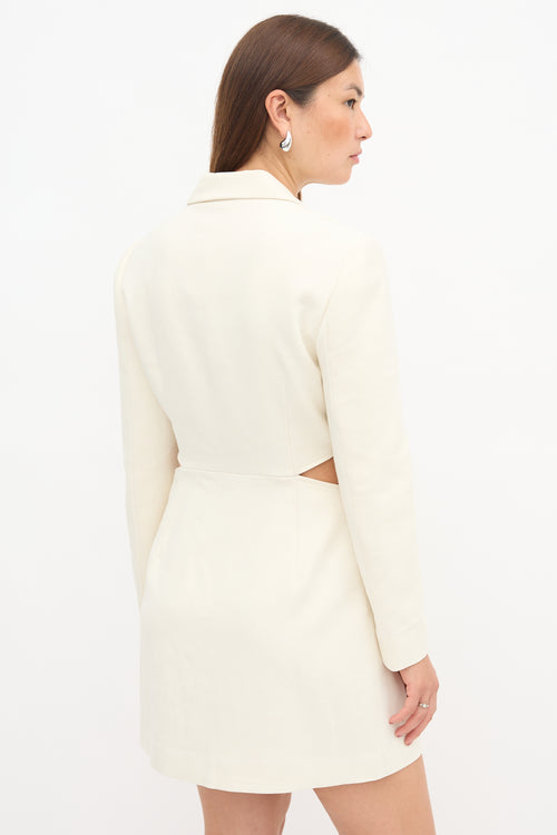 Simkhai Crepe Cutout Blazer Dress