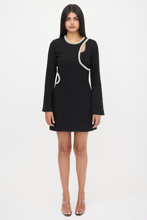 Simkhai Crepe Embellished Dress
