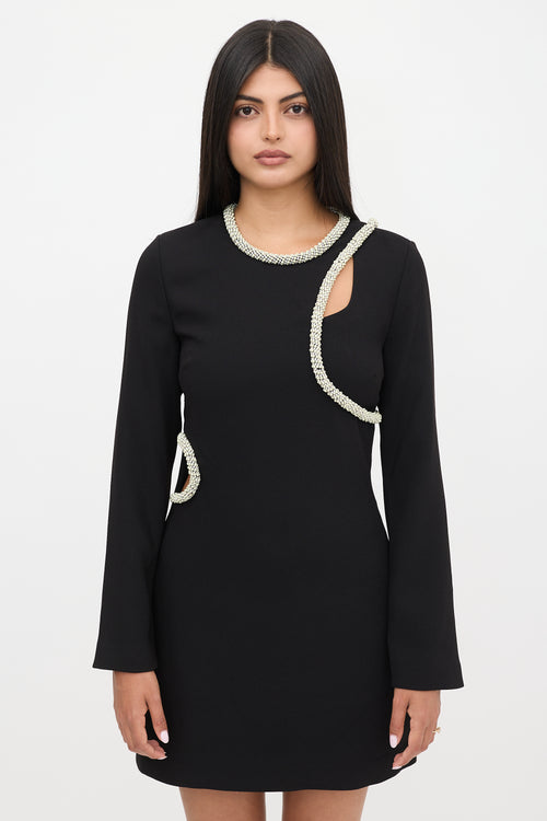 Simkhai Crepe Embellished Dress