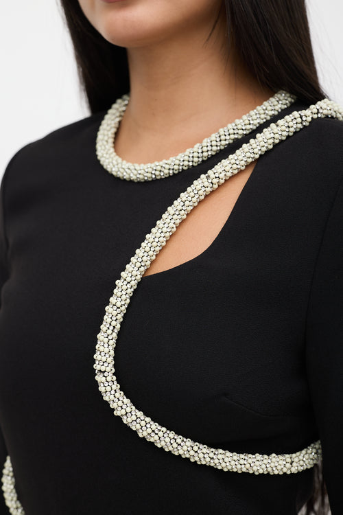 Simkhai Crepe Embellished Dress