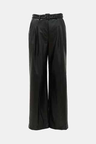 Simkhai Faux Leather Belted Pant