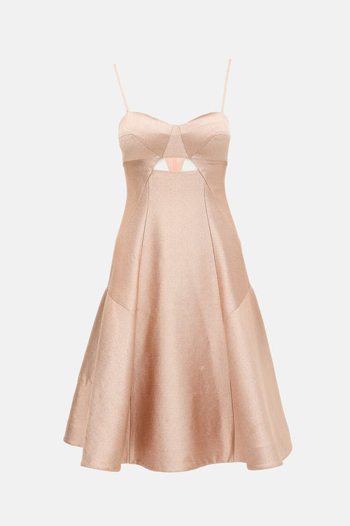 Simkhai Metallic Cutout Dress