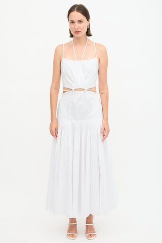 Simkhai Rem Cut Out Pleated Dress