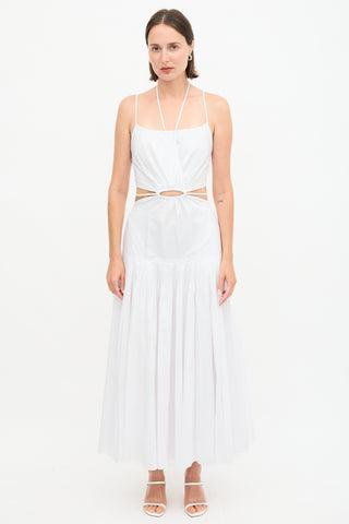 Simkhai Rem Cut Out Pleated Dress