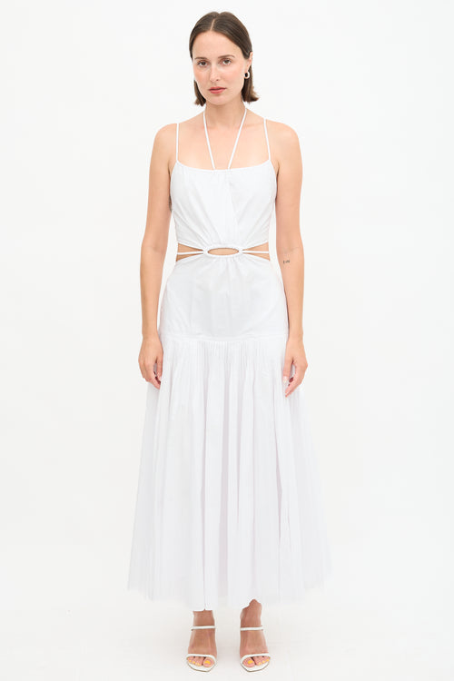 Simkhai Rem Cut Out Pleated Dress