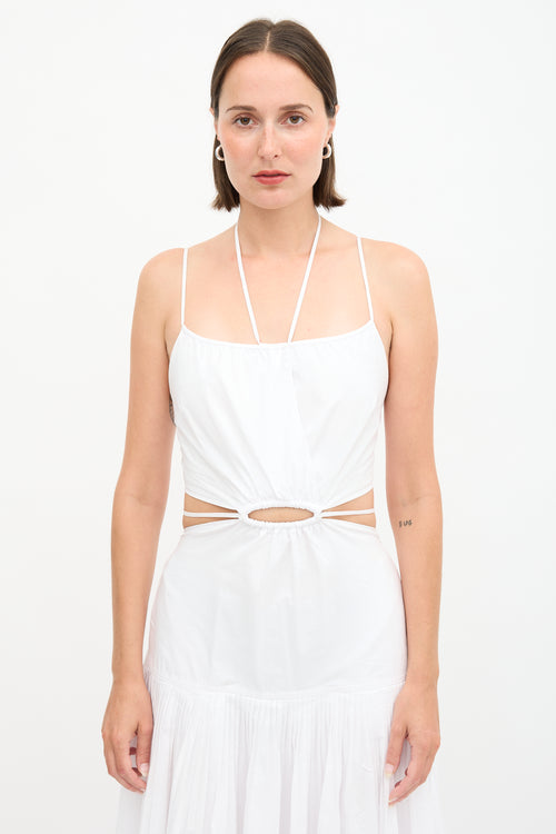 Simkhai Rem Cut Out Pleated Dress