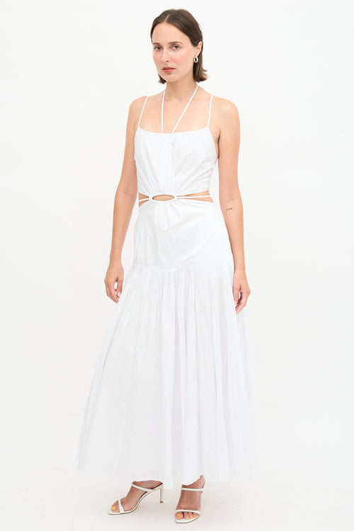 Simkhai Rem Cut Out Pleated Dress