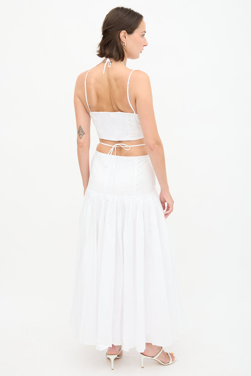 Simkhai Rem Cut Out Pleated Dress