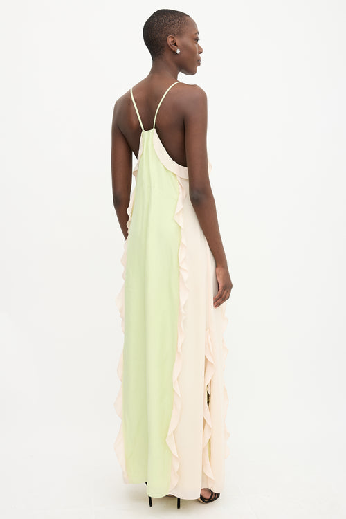 Simkhai Ruffled Colourblock Dress