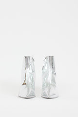 Simkhai Silver Metallic Leather Saanvi Ankle Boot