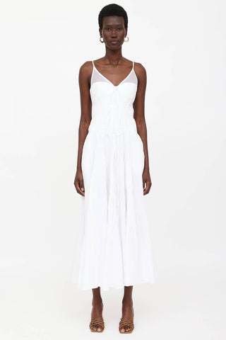 Simkhai Pleated Sleeveless Maxi Dress
