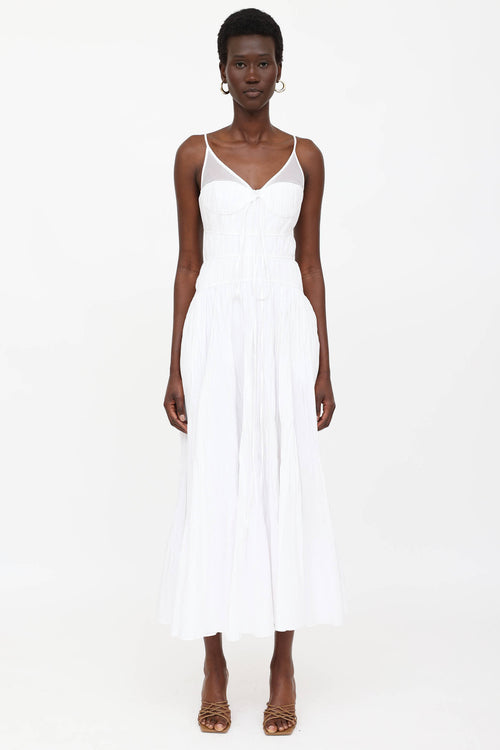 Simkhai Pleated Sleeveless Maxi Dress