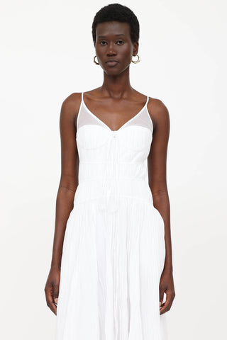 Simkhai Pleated Sleeveless Maxi Dress