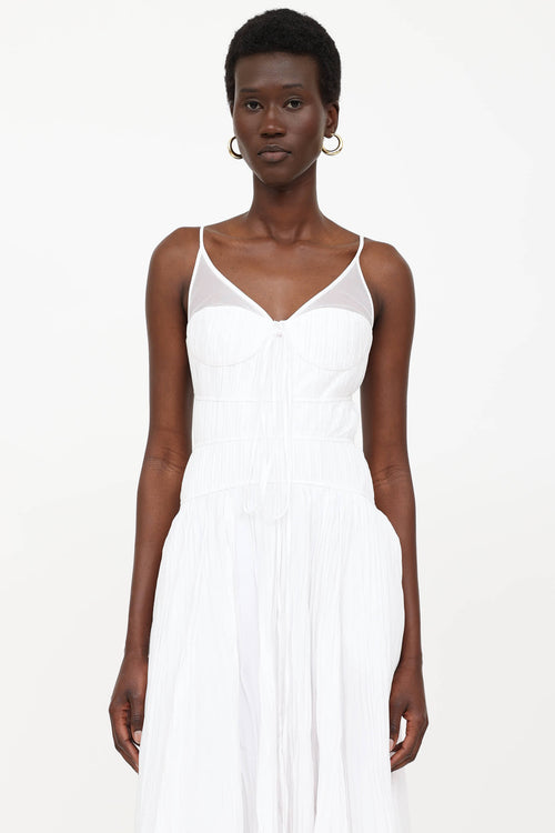 Simkhai Pleated Sleeveless Maxi Dress