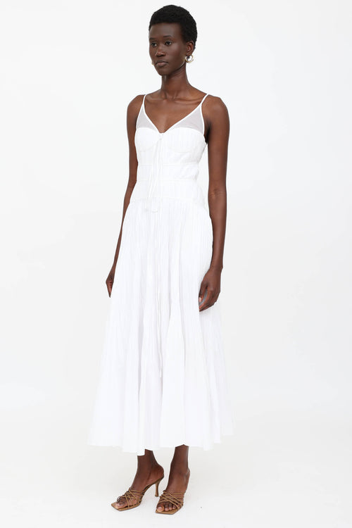 Simkhai Pleated Sleeveless Maxi Dress