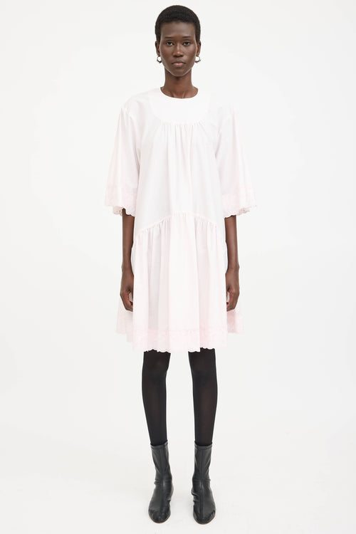 Simone Rocha Pleated Lace Dress