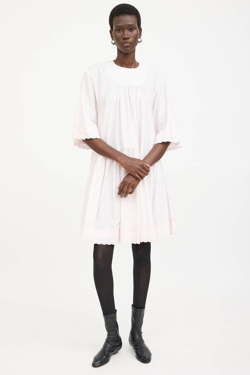 Simone Rocha Pleated Lace Dress