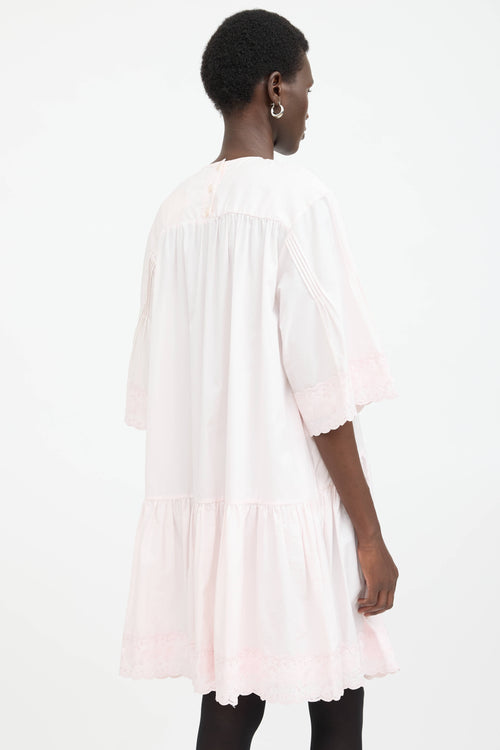 Simone Rocha Pleated Lace Dress