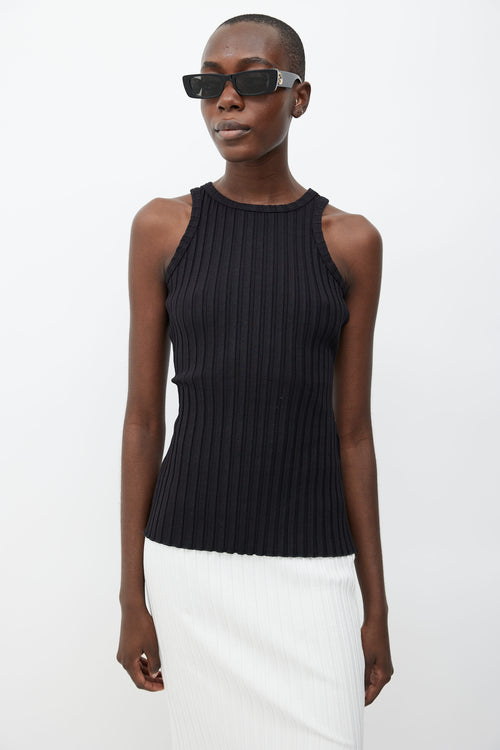 Simon Miller Black Ribbed Tank Top