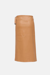 Simon Miller Vegan Leather Wrap Skirt