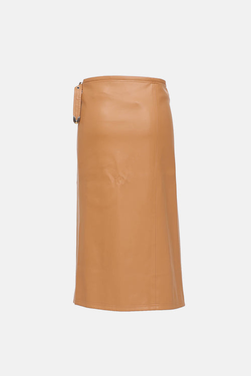 Simon Miller Vegan Leather Wrap Skirt