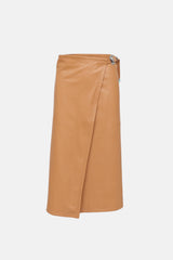 Simon Miller Vegan Leather Wrap Skirt