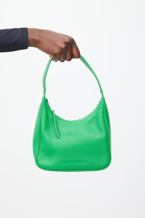 Simon Miller Green & Silver Leather Snap Bag
