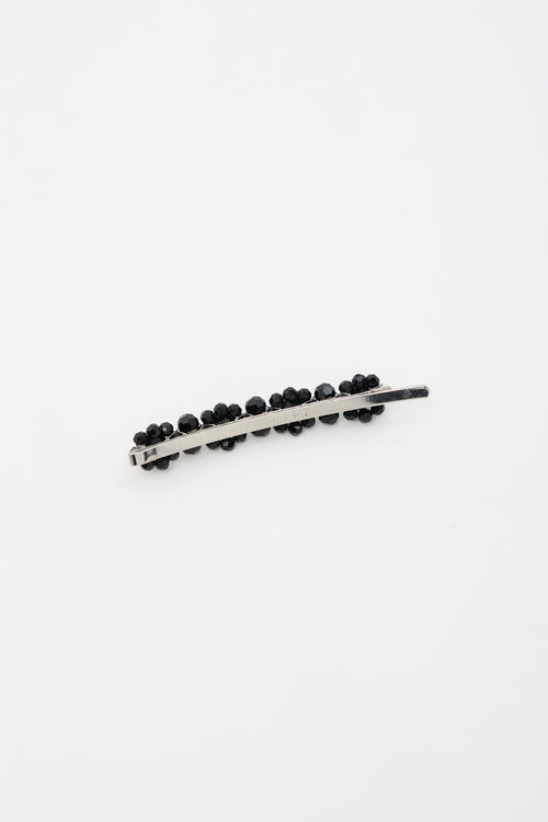 Simone Rocha Crystal Chunky Flower Hair Clip