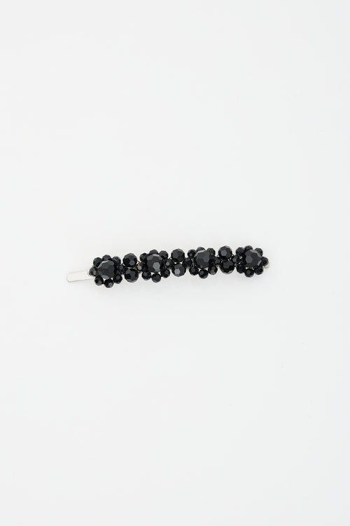 Simone Rocha Crystal Chunky Flower Hair Clip