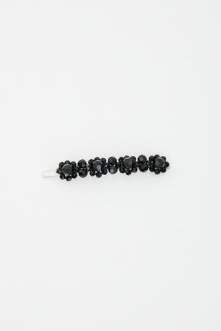 Simone Rocha Crystal Chunky Flower Hair Clip