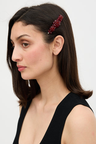 Simone Rocha Crystal Flower Hair Clip