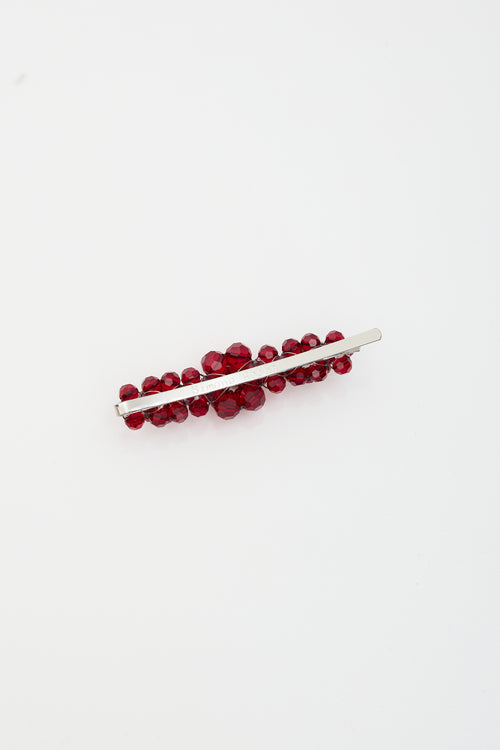 Simone Rocha Crystal Flower Hair Clip