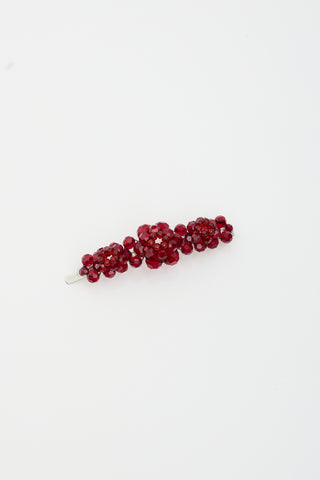 Simone Rocha Crystal Flower Hair Clip