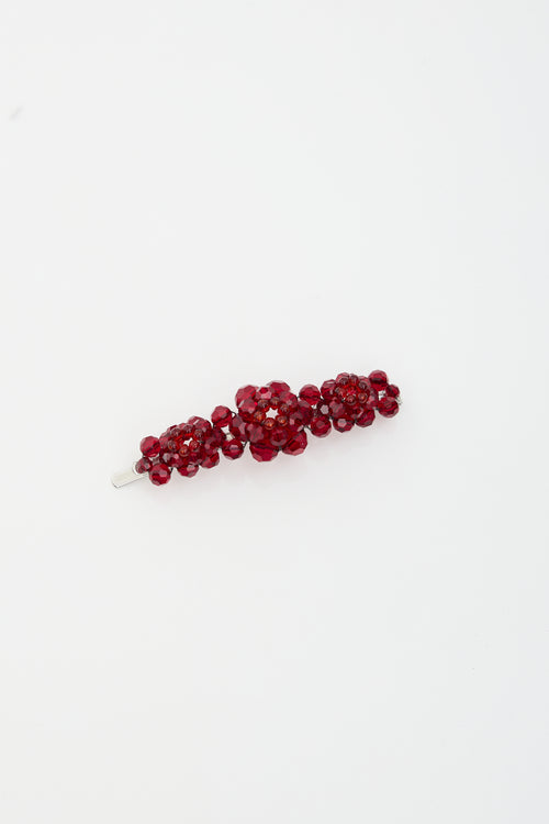 Simone Rocha Crystal Flower Hair Clip