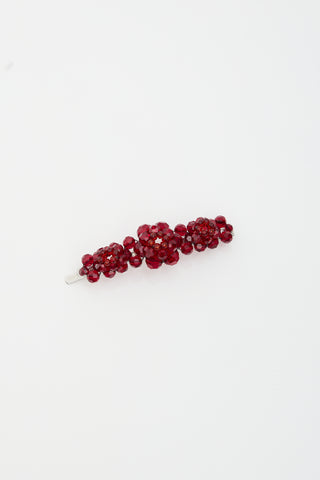 Simone Rocha Crystal Flower Hair Clip