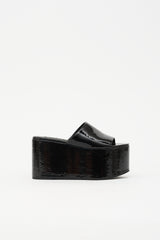 Simon Miller Faux Patent Blackout Platform Sandal